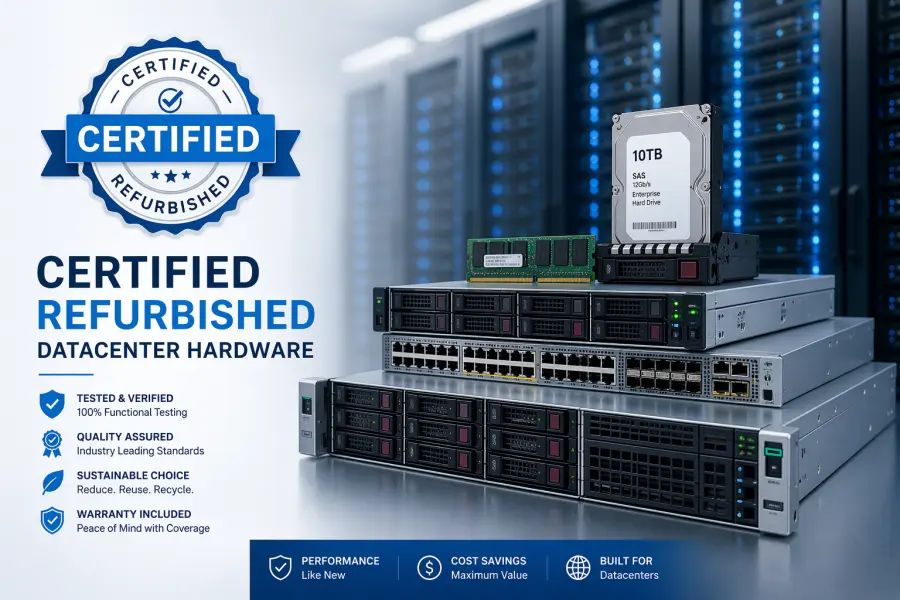 Certified Refurbished Hardware for Datacenters: लागत कम करें, Performance बढ़ाएं