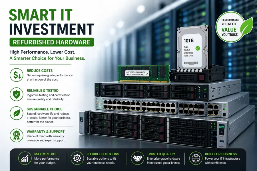 Why Certified Refurbished Hardware is a Smart IT Investment